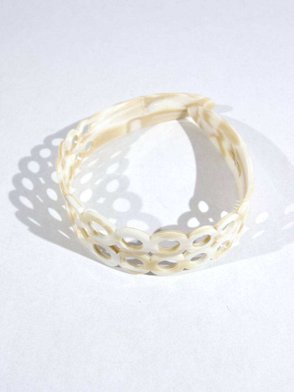 France Luxe Marble Double Row Circle Head Band